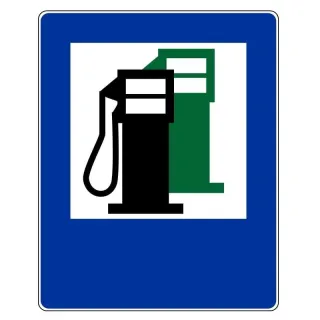 Znak informacyjny METALOWY Stacja paliwowa (D23)