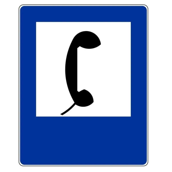Znak informacyjny METALOWY Telefon (D24)