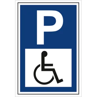 Znak parking dla osób niepełnosprawnych na płycie PCV (703-06)