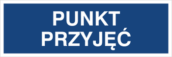 Znak punkt przyjęć na Folii Samoprzylepnej (801-80)