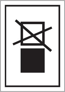Znak zakaz piętrzenia ładunku na Folii Samoprzylepnej (701-26)