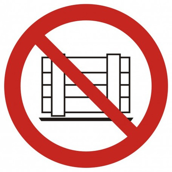 Znak Nie zastawiać na płycie PCV (GAP023)