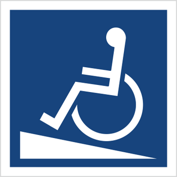 Znak podjazd dla wózków inwalidzkich (820-04)