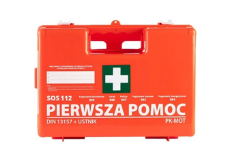 Apteczka pierwszej pomocy zakładowa K-10 DIN 13157 + ustnik