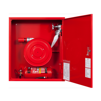 Hydrant wewnętrzny zawieszany uniwersalny DN52 (wąż na zwijadle) z miejscem na gaśnicę pod spodem - SUPRON