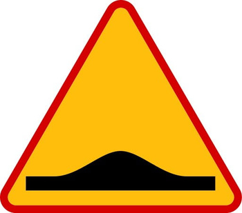 Znak ostrzegawczy METALOWY Próg zwalniający (A11a)