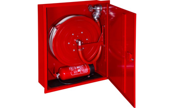 Hydrant wewnętrzny wnękowy DN33 z miejscem na gaśnicę pod spodem - BOXMET