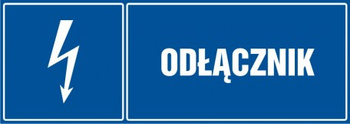 Znak Odłącznik na Folii Samoprzylepnej (HH010)