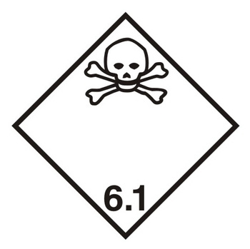 Nalepka materiały trujące