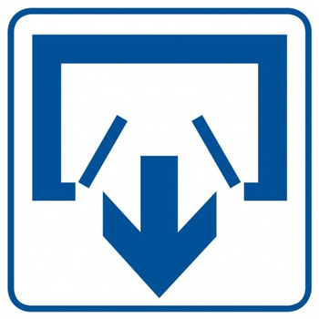 Znak Wyjście na Folii Samoprzylepnej (RA068)
