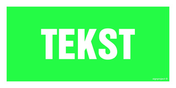 Znak na zamówienie Wzór S-108 na płycie świecącej