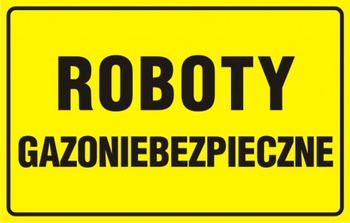 Znak Roboty gazoniebezpieczne (JD025)