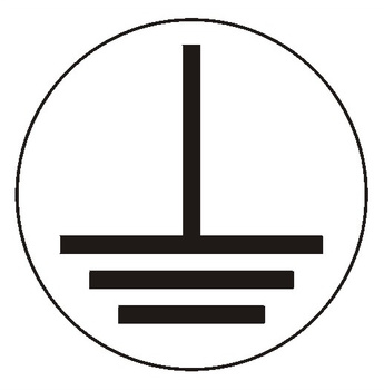 Znak Uziemienie na Folii Samoprzylepnej (215-20)