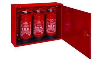 Szafka na gaśnice zawieszana pojemność od 1 do 3 gaśnic GP-4, GP-6, GWP-6, GS-2