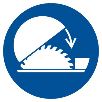 Znak nakaz stosowania osłony nastawnej na płycie PCV (GJM031)