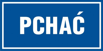 Znak Pchać (PB064)