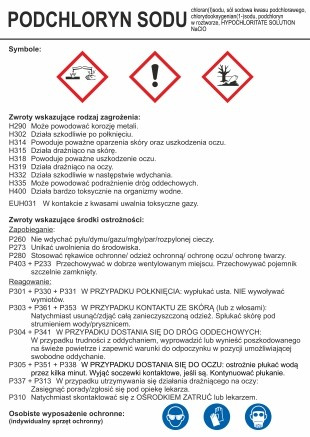 Znak Podchloryn sodu (LC014)