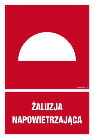 Znak Żaluzja napowietrzająca na Płycie Świecącej (BC065)