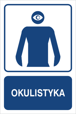 Znak okulistyka na Folii Samoprzylepnej (823-138)