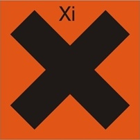 Znak substancja drażniąca na Folii Samoprzylepnej (700-01) (36 szt)