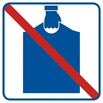 Znak Zakaz wnoszenia podręcznego bagażu (RA514)