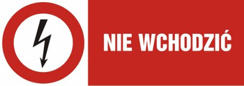 Znak Nie wchodzić na Folii Samoprzylepnej (HD005)