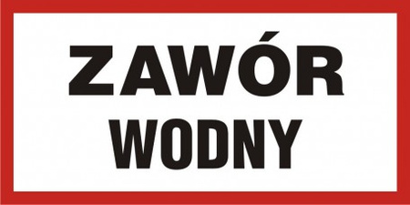 Znak Zawór wodny (PB114)