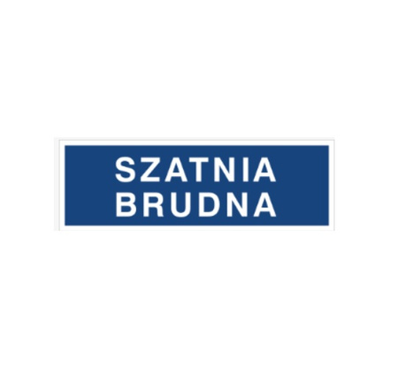 Znak szatnia brudna (801-47)