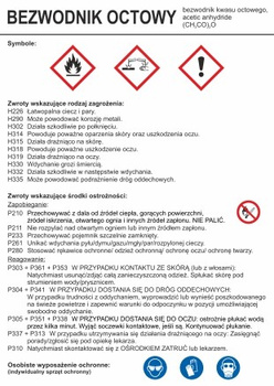 Znak Bezwodnik octowy (LC011)
