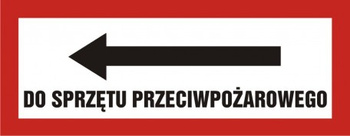 Znak do sprzętu przeciwpożarowego na płycie PCV (BC122L)
