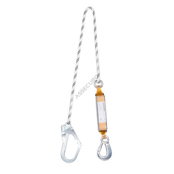 Amortyzator bezpieczeństwa z liną nieregulowaną (zatrzaśniki 1xAJ510/1xAJ590) CE202L GF1 ABWL A - ASSECURO