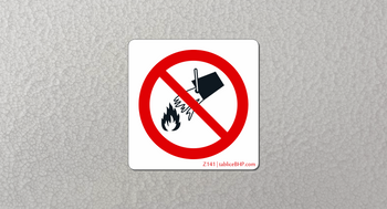 Oznaczenie Nie gasić wodą (Z141)