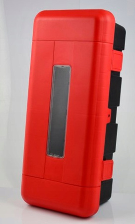 Szafka pojemnik na gaśnicę 9kg plastikowa z okienkiem