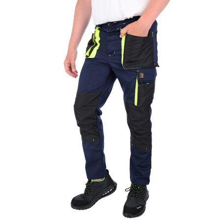 Spodnie robocze do pasa granatowe PROMAN STRETCH