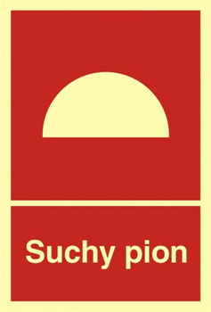 Znak suchy pion TD (BB006)