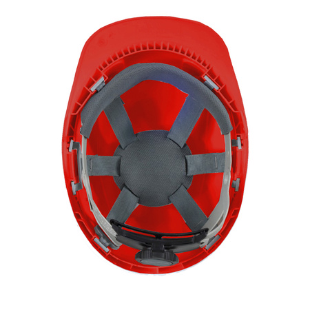 Hełm, kask ochronny MORION czteropunktowy czerwony