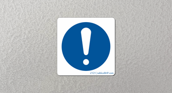 Oznaczenie Uwaga! Obowiązujące nakazy (Z121)