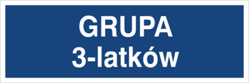 Znak grupa 3-latków na Folii Samoprzylepnej (801-233)