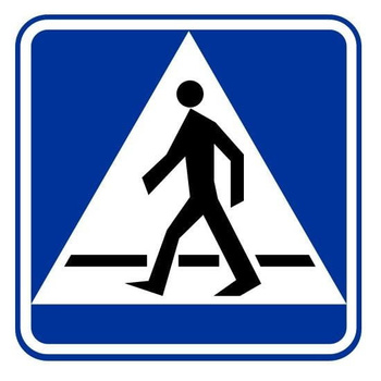 Znak informacyjny METALOWY Przejście dla pieszych (D6)
