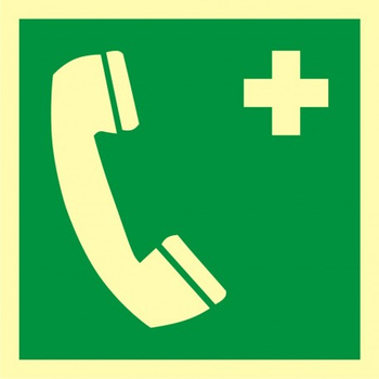 Znak telefon alarmowy (AE004) Signproject