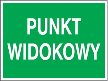 Znak punkt widokowy na płycie PCV (857-27)