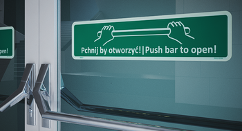 Oznaczenie Zamknięcia przeciwpanicznego (E306)