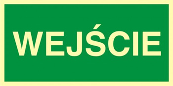 Znak wejście (AC036) Signproject