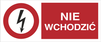 Znak Nie wchodzić na Folii Samoprzylepnej (630-06b)