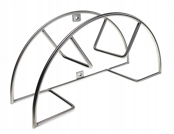 Wieszak węża ogrodowego nierdzewny na słupek filar