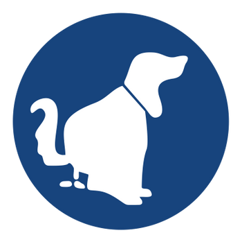 Znak nakaz sprzątania po psie na Folii Samoprzylepnej (426)