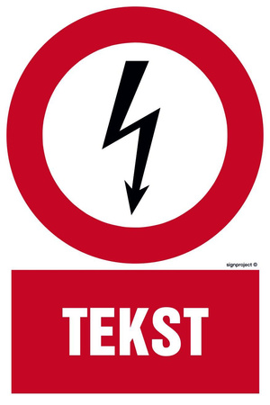 Znak na zamówienie Wzór S-205 na płycie świecącej