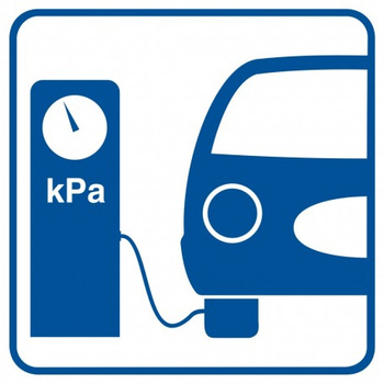 Znak Kompresor na Folii Samoprzylepnej (SB008)