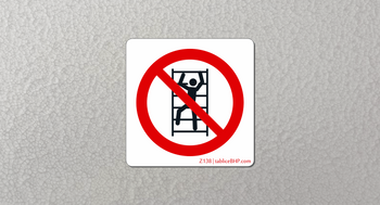 Oznaczenie Zakaz wspinania (Z138)