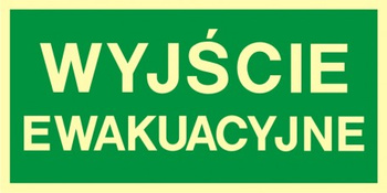 Znak wyjście ewakuacyjne (AA001) Signproject